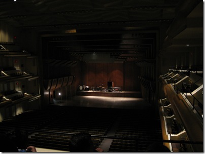 Alice Tully Hall Stage in the Dark