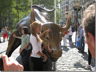 Charging Bull Close Up